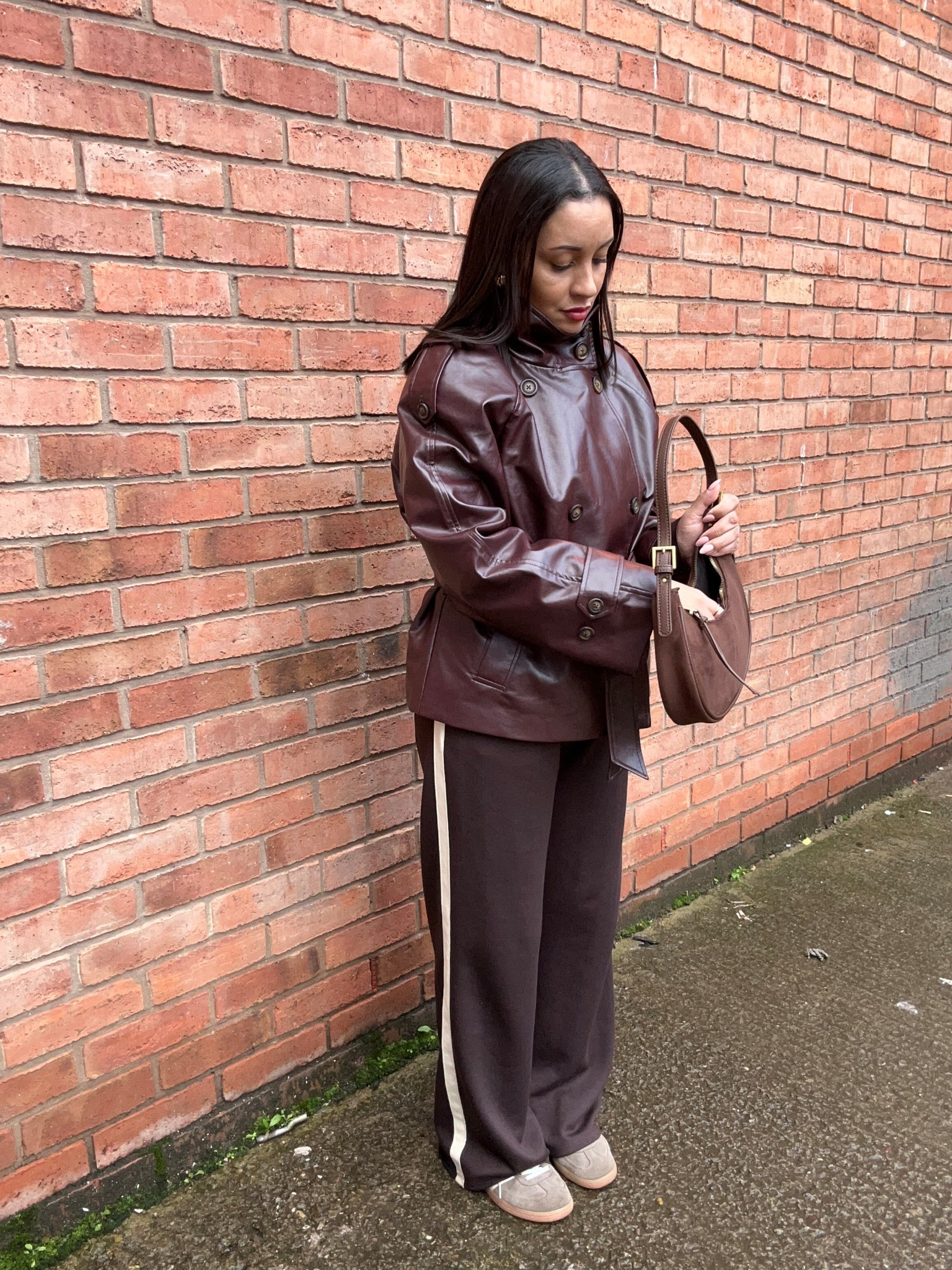 Faux leather jacket 
Casual outfit 

#LTKuk #LTKeurope #LTKwinter