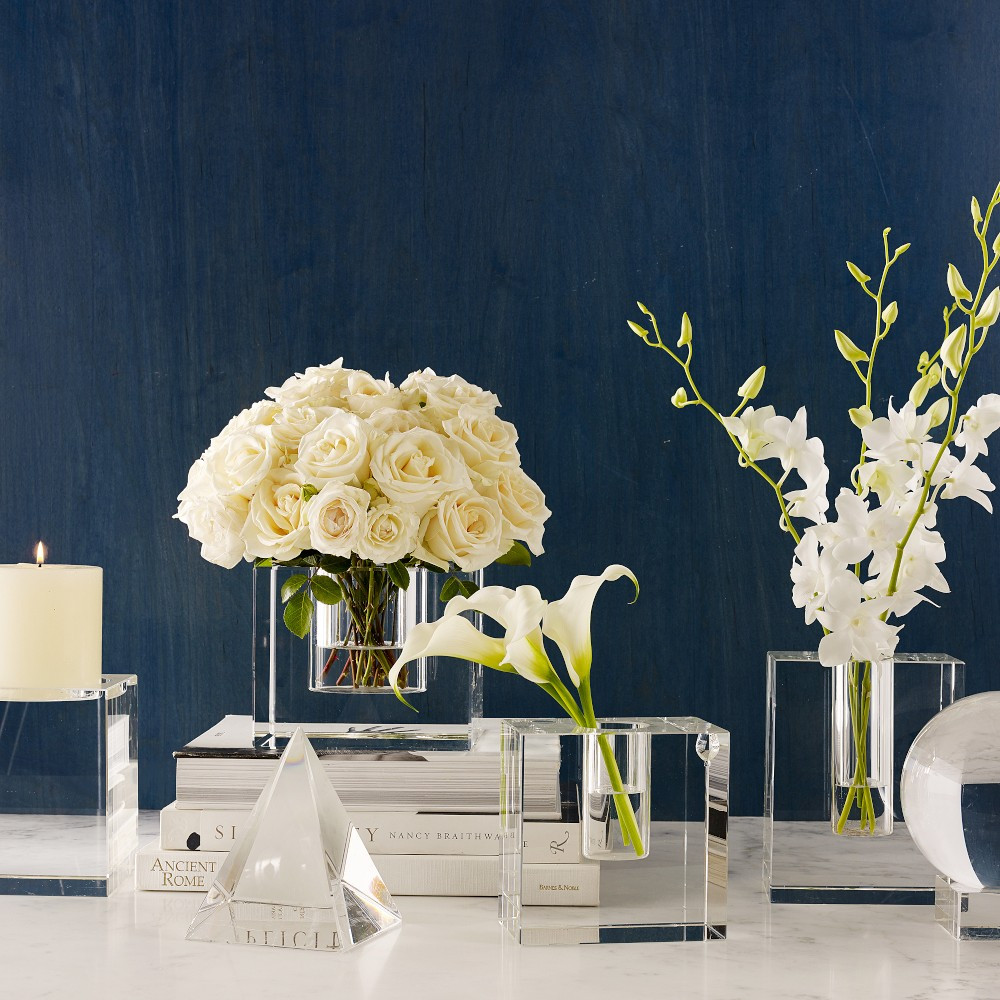 Crystal Block Vase | Williams-Sonoma