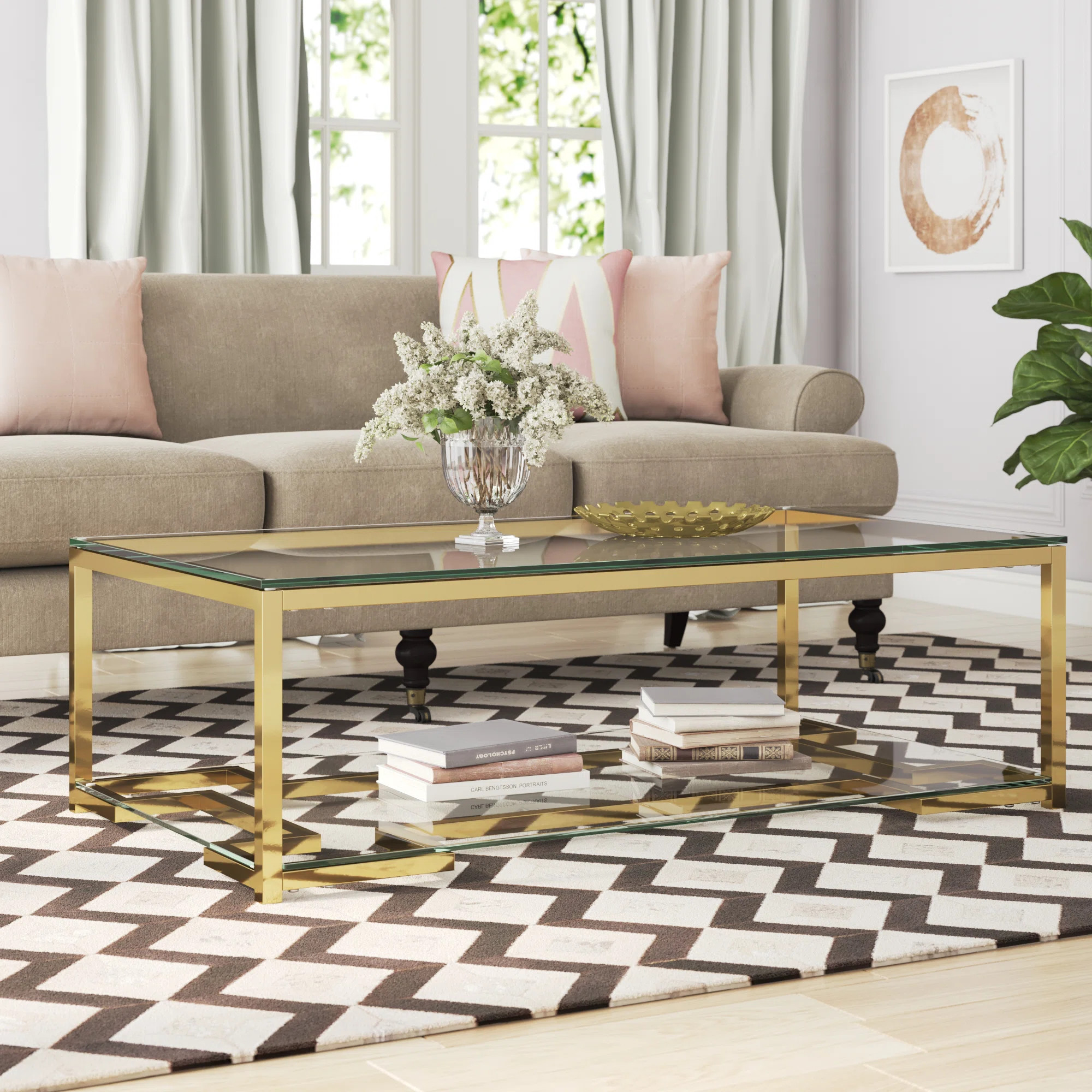 Beeler Glass Top Coffee Table | Wayfair North America