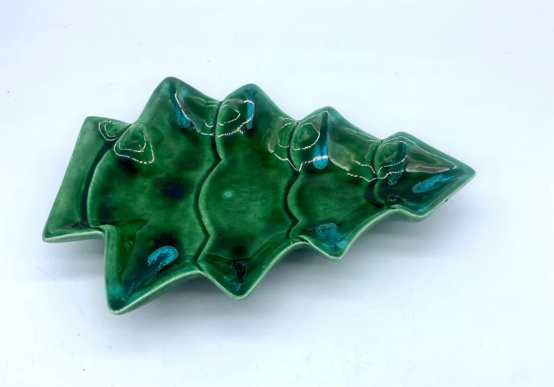 Mid-century Christmas Tree Ceramic Dish Candy/nut/trinkets - Etsy | Etsy (US)
