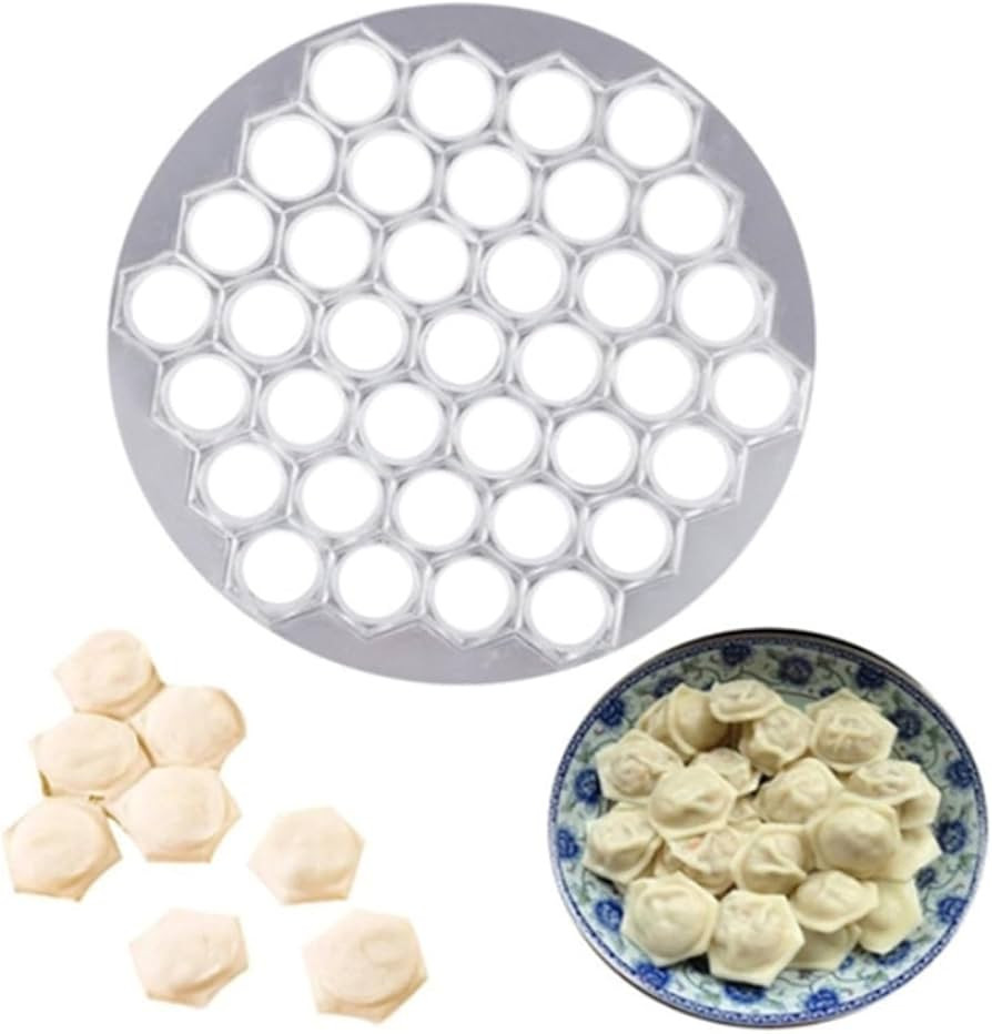 Silver Ravioli Dumpling Mold, 37 Holes Metal Ravioli Maker, Russian Pelmeni Maker, Pelmeni Meat D... | Amazon (US)