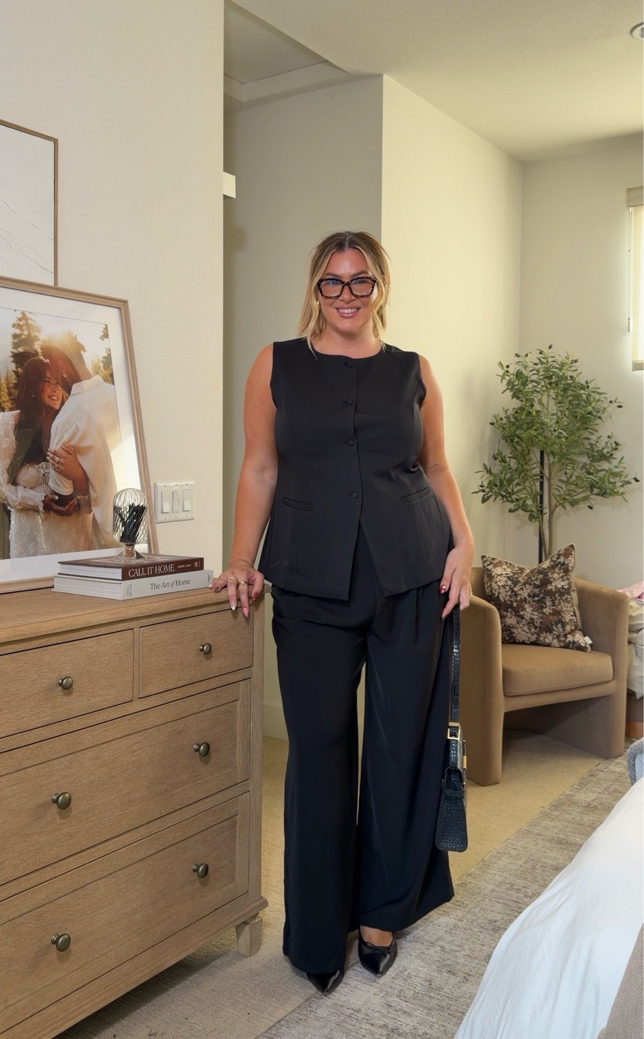 Chic workwear from amazon ✨ wearing an xxl in this top & xxl long in these trousers

#LTKootd #LTKMidsize #LTKWorkwear