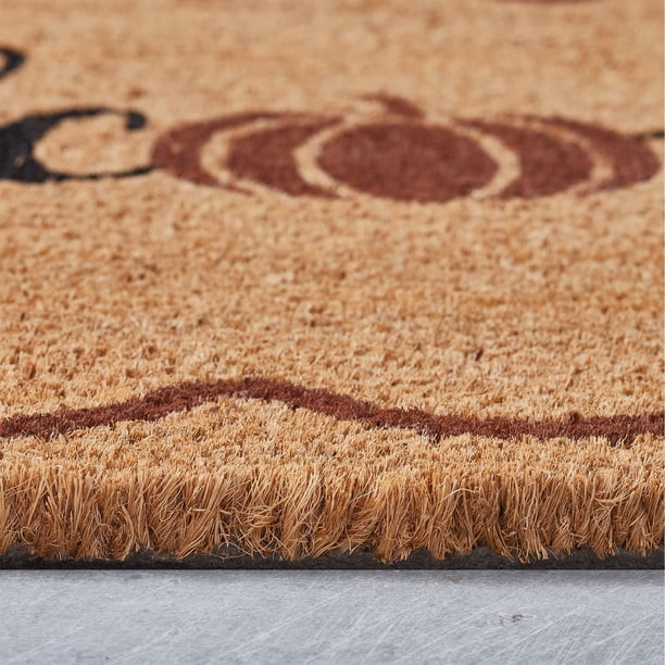 My Texas House Fall Multicolor Welcome Pumpkin Outdoor Coir Doormat, 18" x 30" | Walmart (US)