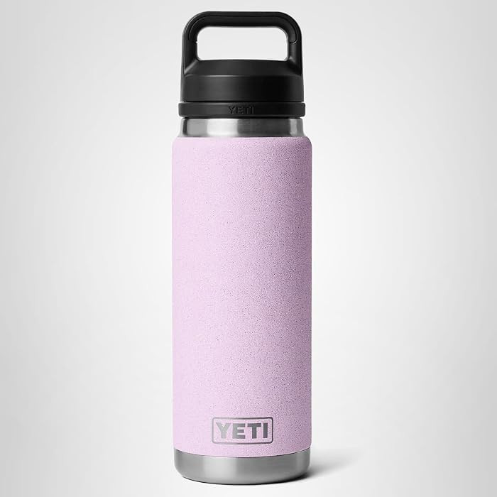 YETI Rambler 26 oz Bottle, Leakproof, Vacuum Insulated, Stainless Steel with Chug Cap, Cherry Blo... | Amazon (US)