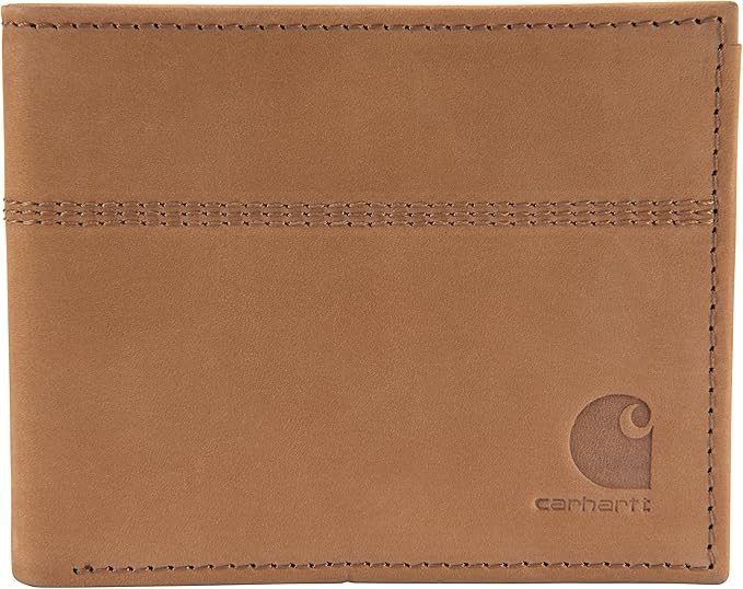 Carhartt Men's Casual Saddle Leather Wallets, Available in Multiple Styles and Colors | Amazon (US)