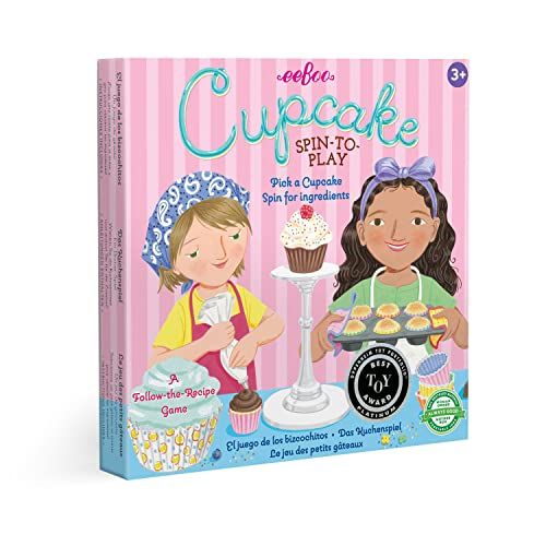 eeBoo Cupcake Spinner Game, Green | Amazon (US)