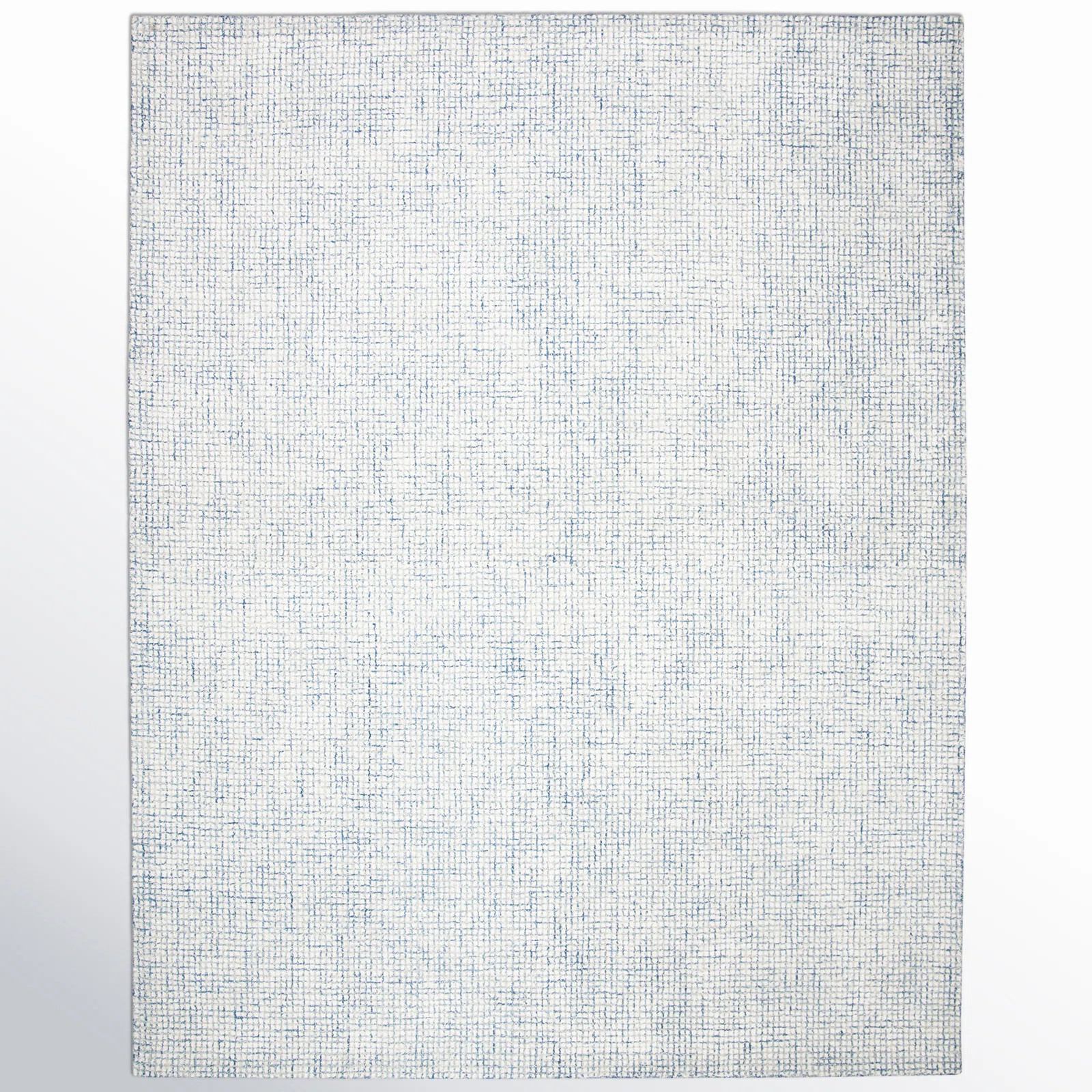 Rowe Handmade Tufted Ivory/Blue Rug | Joss & Main