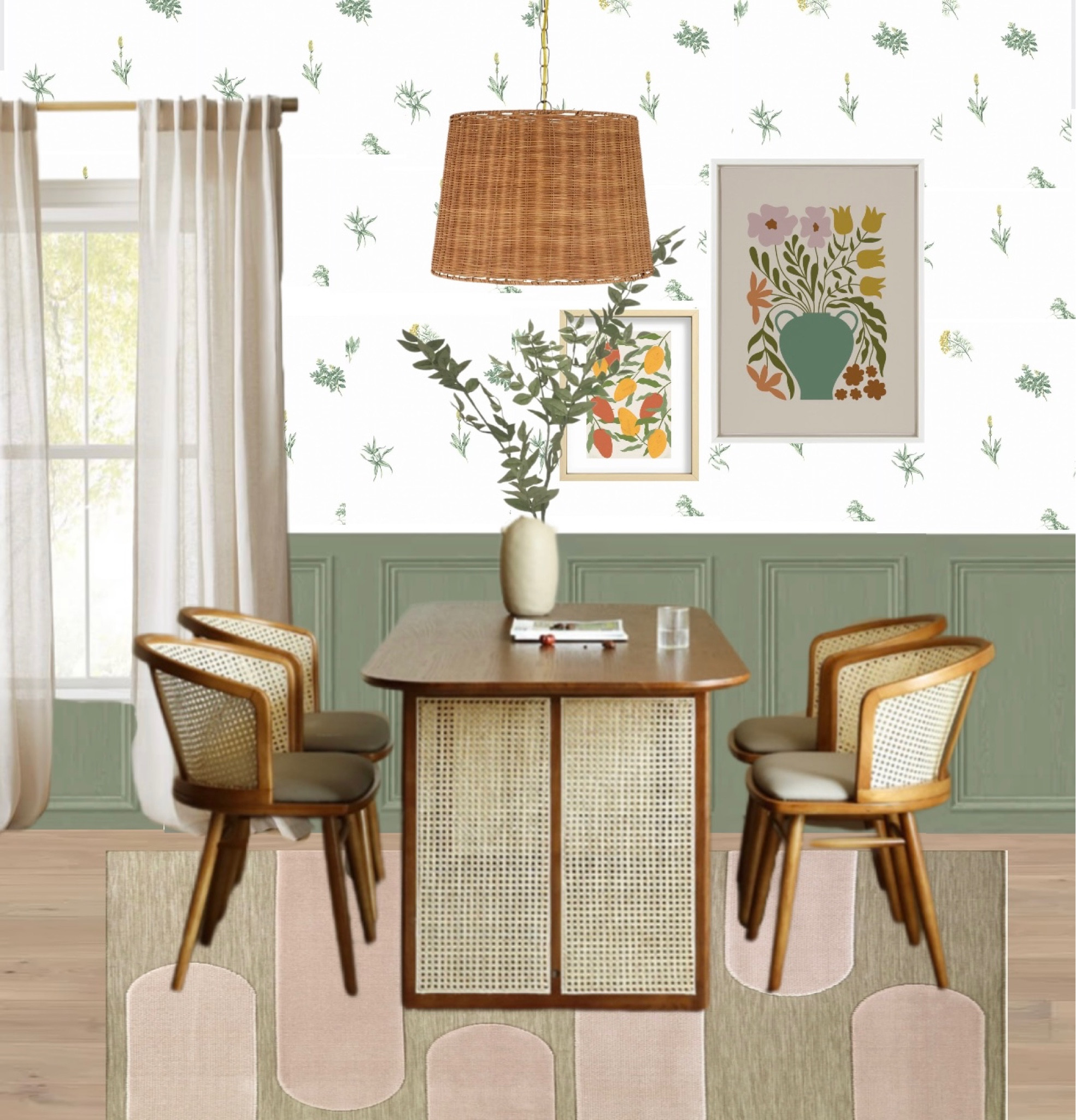 My favorite dining room I’ve made so far! So many of these items are on sale too! 
#boho #home #homedesign #midcenturymodern

#LTKsalealert #LTKFind #LTKhome