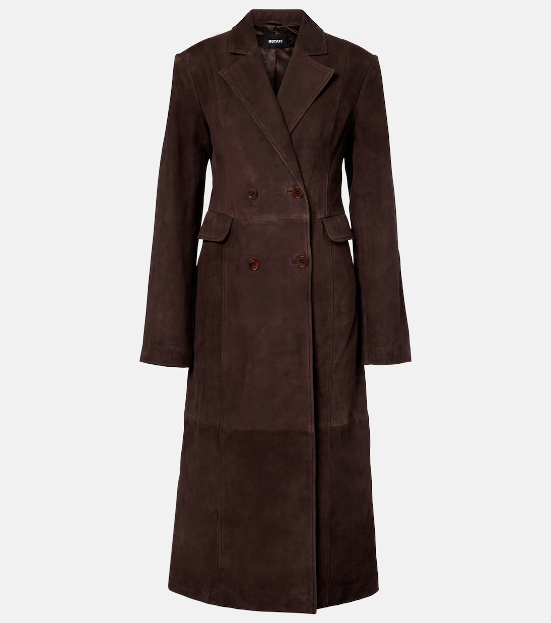 Double-breasted suede coat | Mytheresa (US/CA)