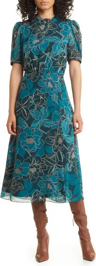 Floral Midi Dress | Nordstrom