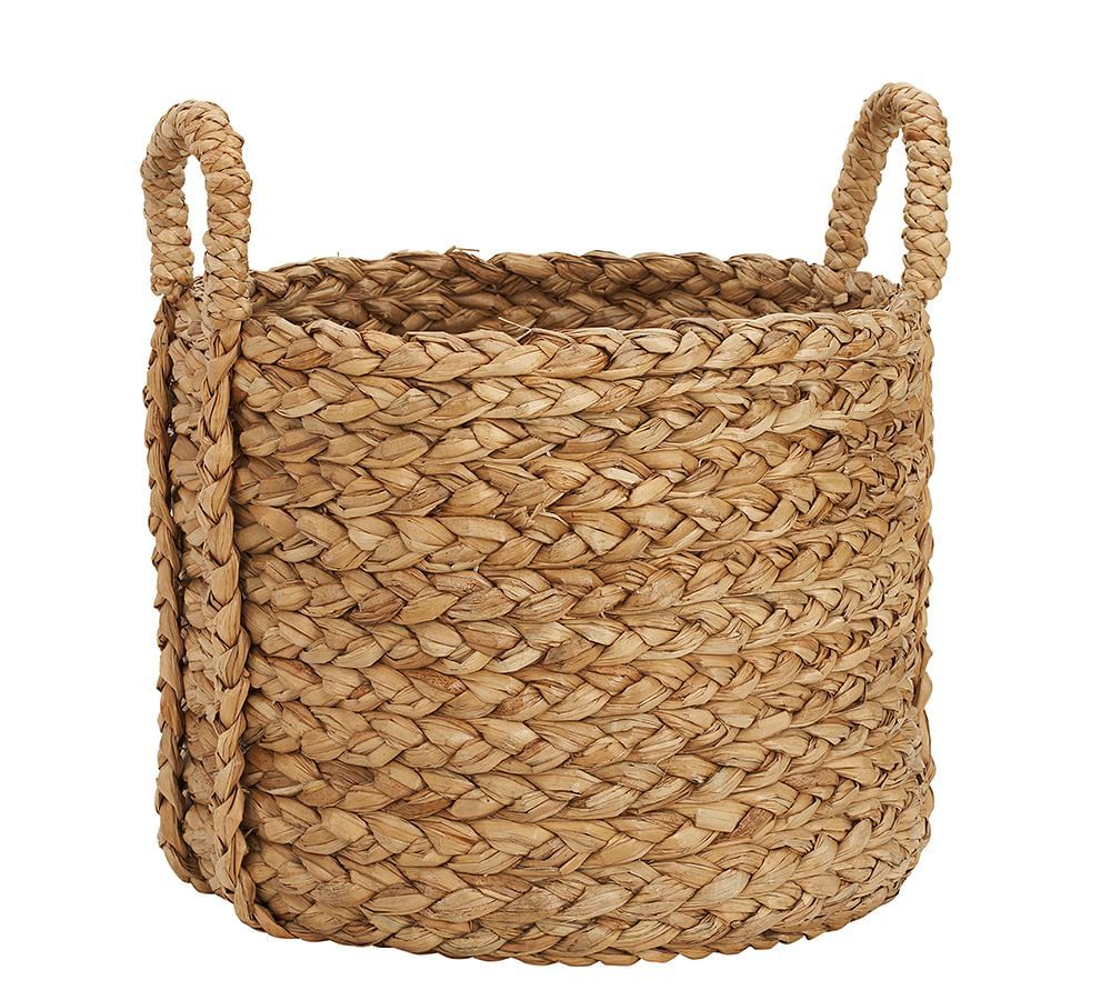 Beachcomber Handwoven Seagrass Round Handled Baskets | Pottery Barn (US)
