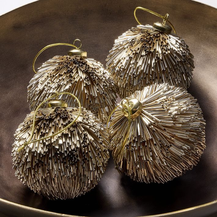 Mylar Ball Ornaments (Set of 4) | West Elm (US)