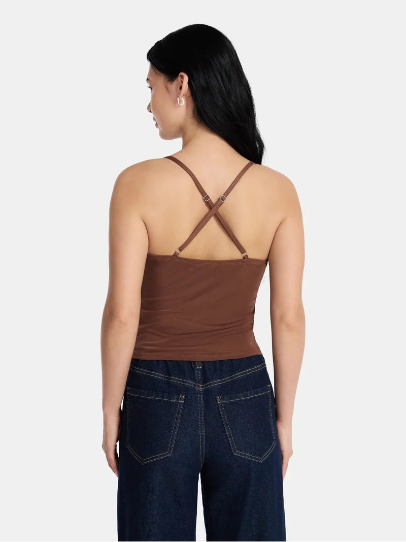 Madden NYC Rhinestone Cami, Womens - Walmart.com | Walmart (US)
