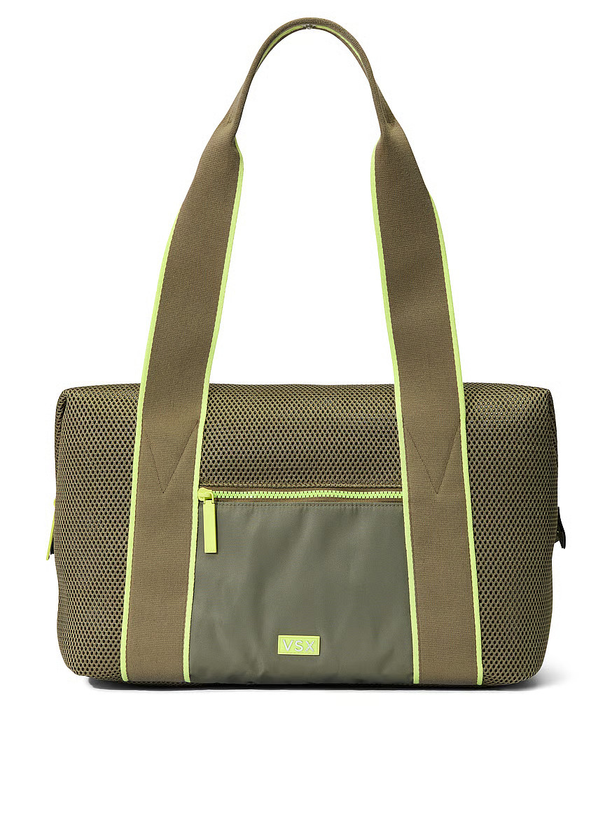 Buy VSX Mesh Snap Duffle Bag, Desert Cactus And Lime - Order Travel online - Victoria's Secret US | Victoria's Secret (US / CA )