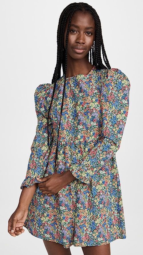 BATSHEVA Square Neck Mini Prairie Dress | SHOPBOP | Shopbop