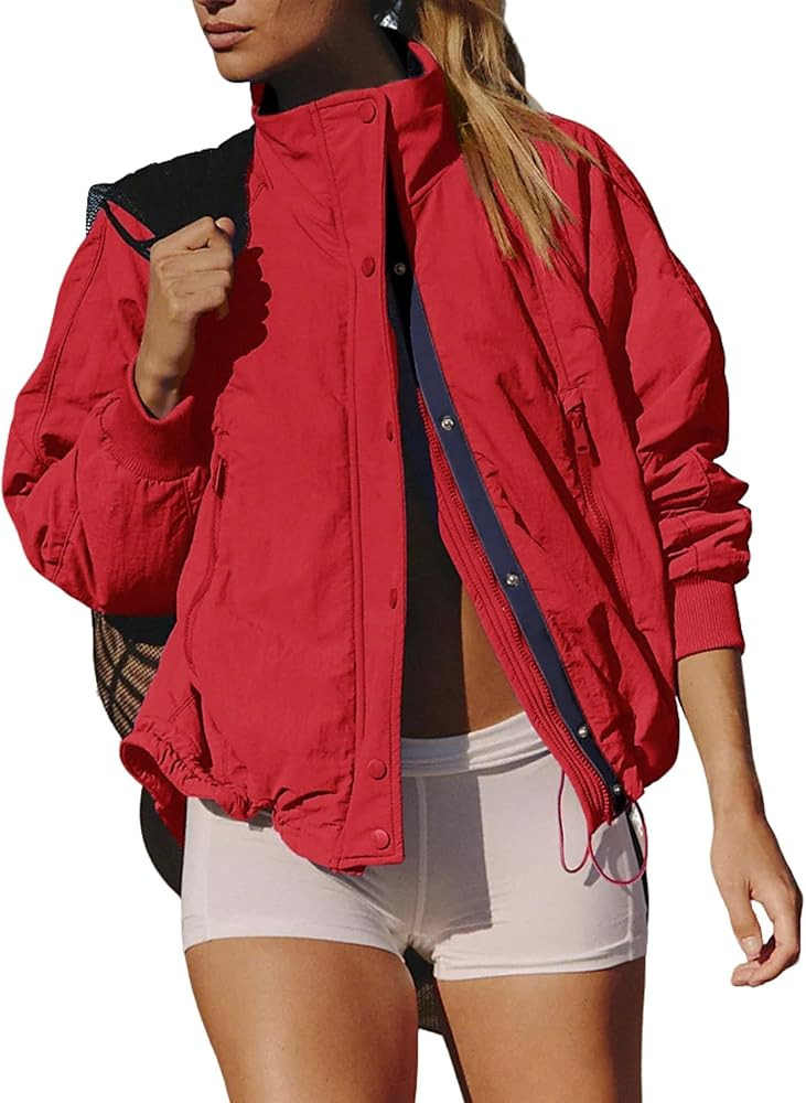 Women's Windproof Waterproof Outdoor Jacket, Fleece-Lined Warm Winter Coat with Multiple Pockets ... | Amazon (US)