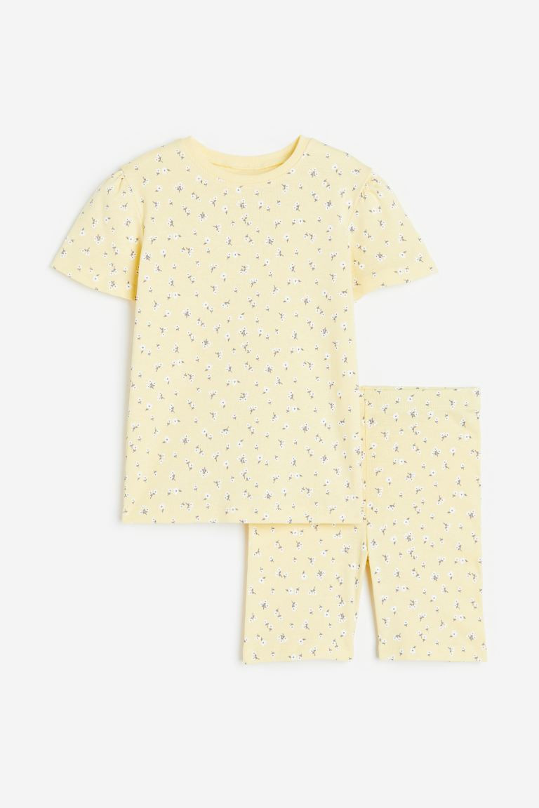 Puff-sleeved Jersey Pajamas | H&M (US + CA)