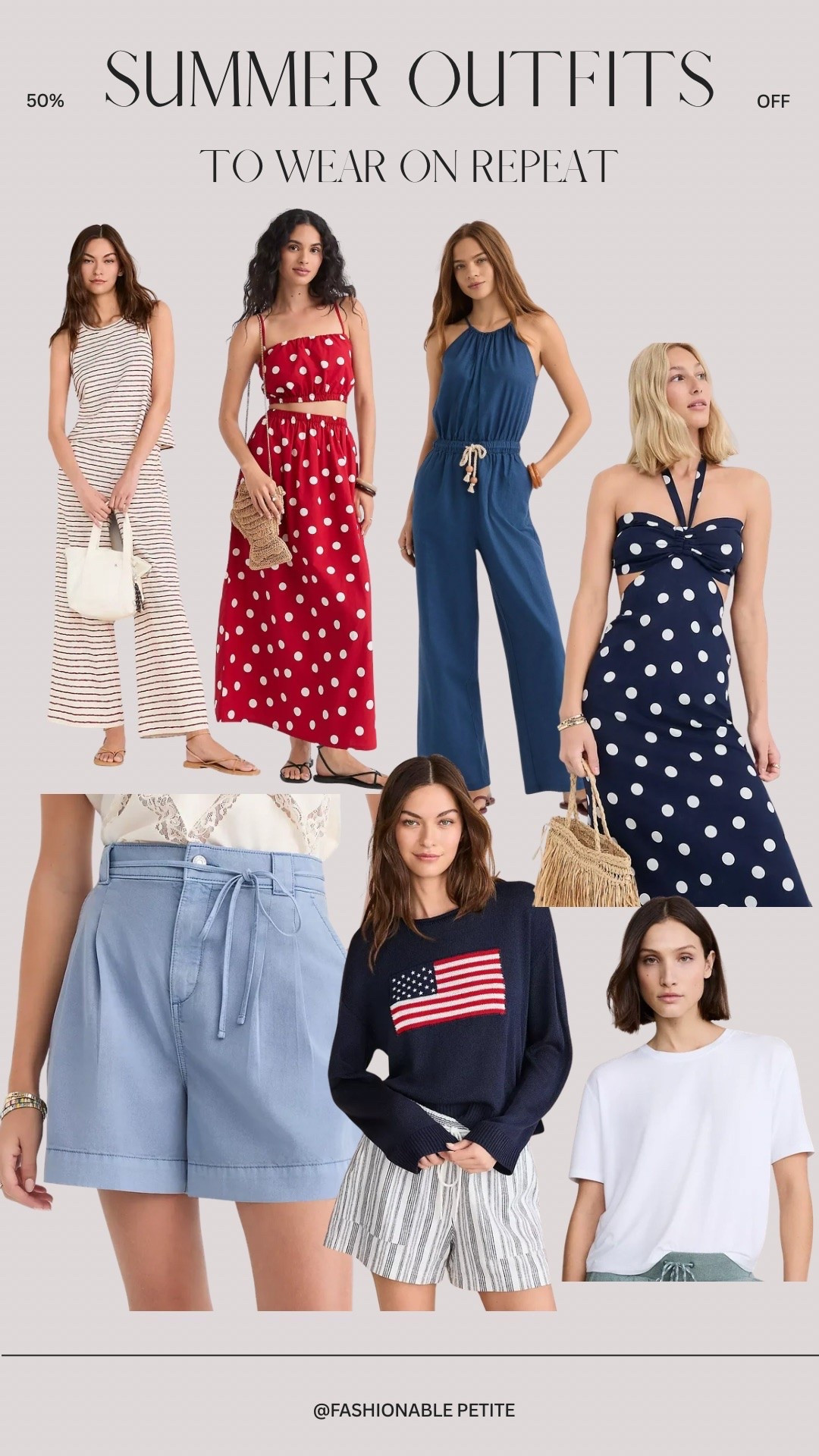 50% off for MDW from LOFT! Petite outfits for summer!

Summer outfit, polka dots, summer shorts, women’s shorts

#LTKPetite #LTKSaleAlert