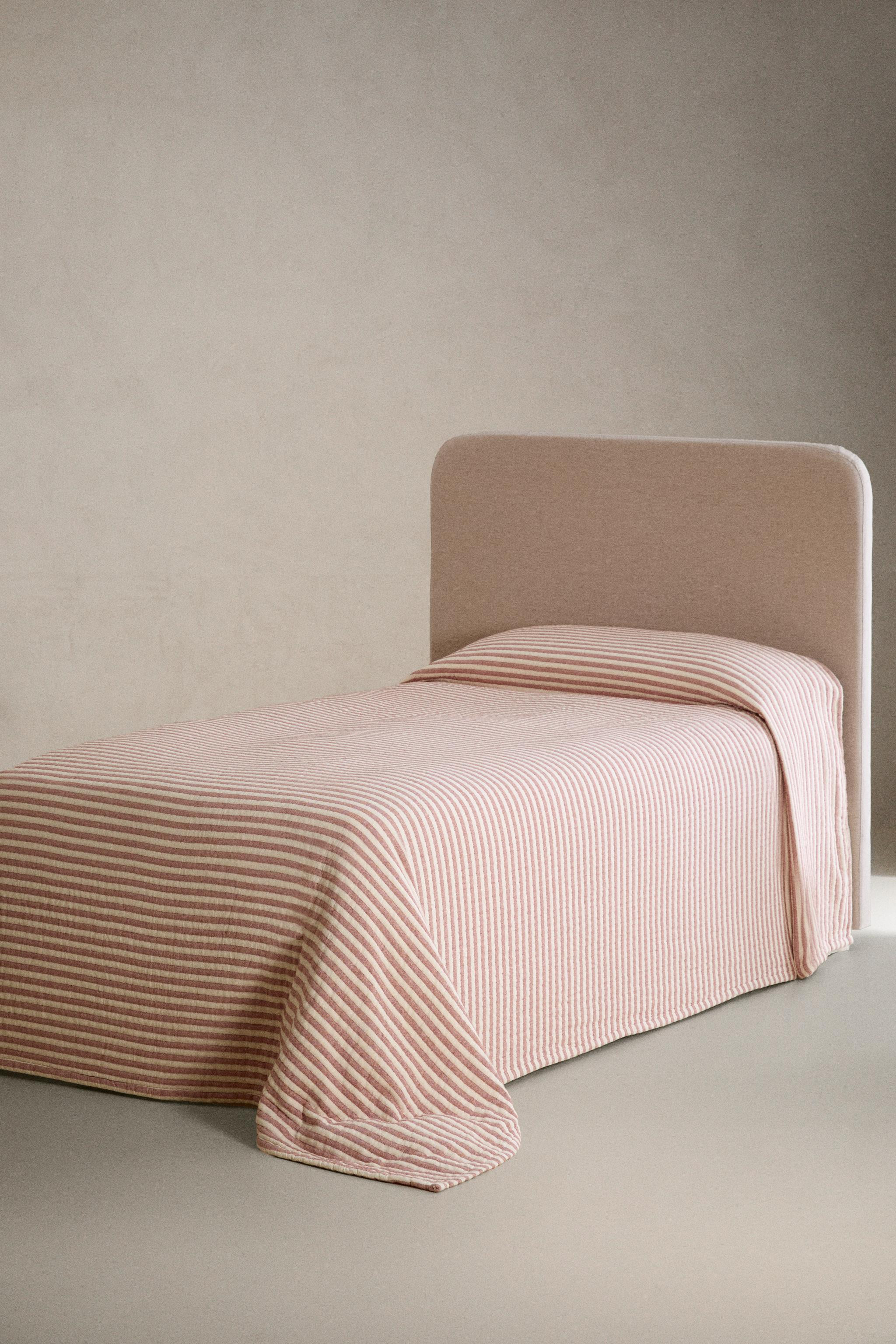 CHILDREN'S STRIPED MUSLIN BEDSPREAD | Zara US