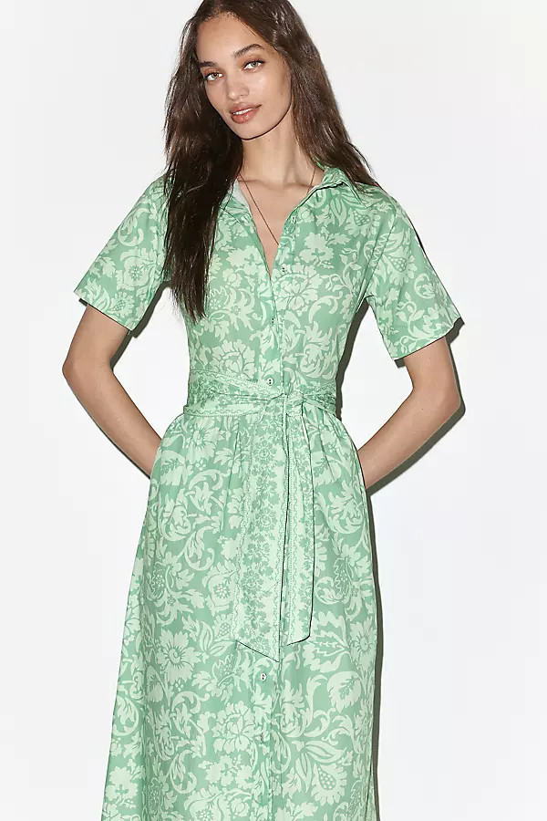 Beau & Ro Elle Cotton Poplin Shirt Dress | Anthropologie (US)