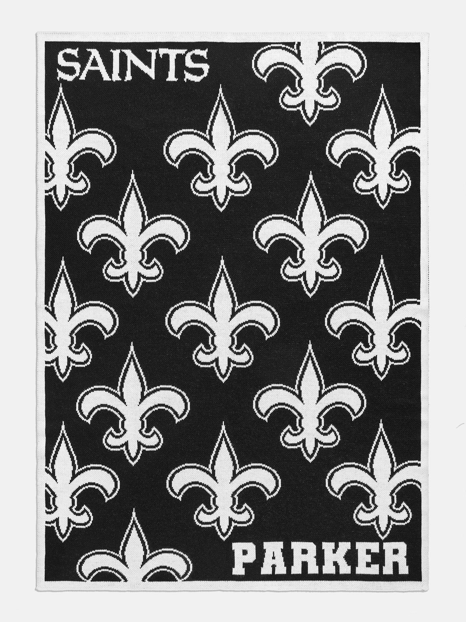 New Orleans Saints NFL Custom Blanket: All Over Print | BaubleBar (US)