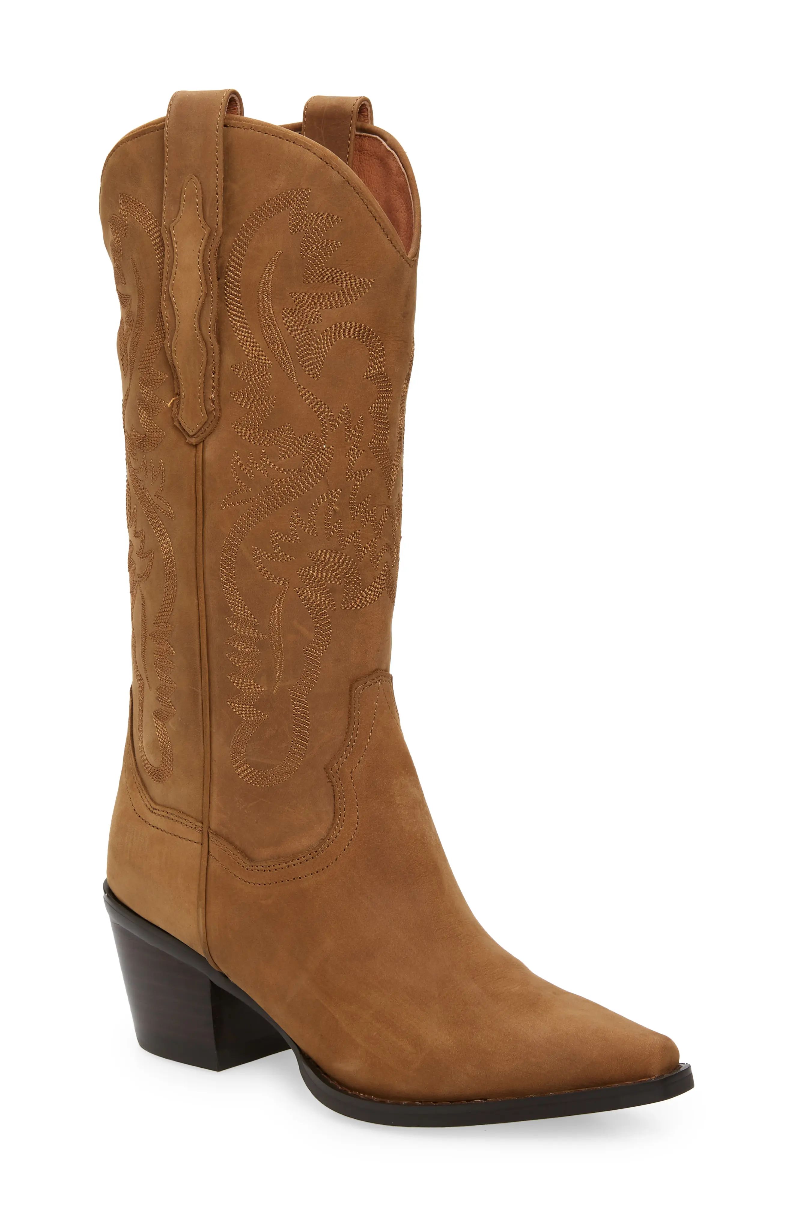 Women's Jeffrey Campbell Dagget Western Boot, Size 6 M - Brown | Nordstrom