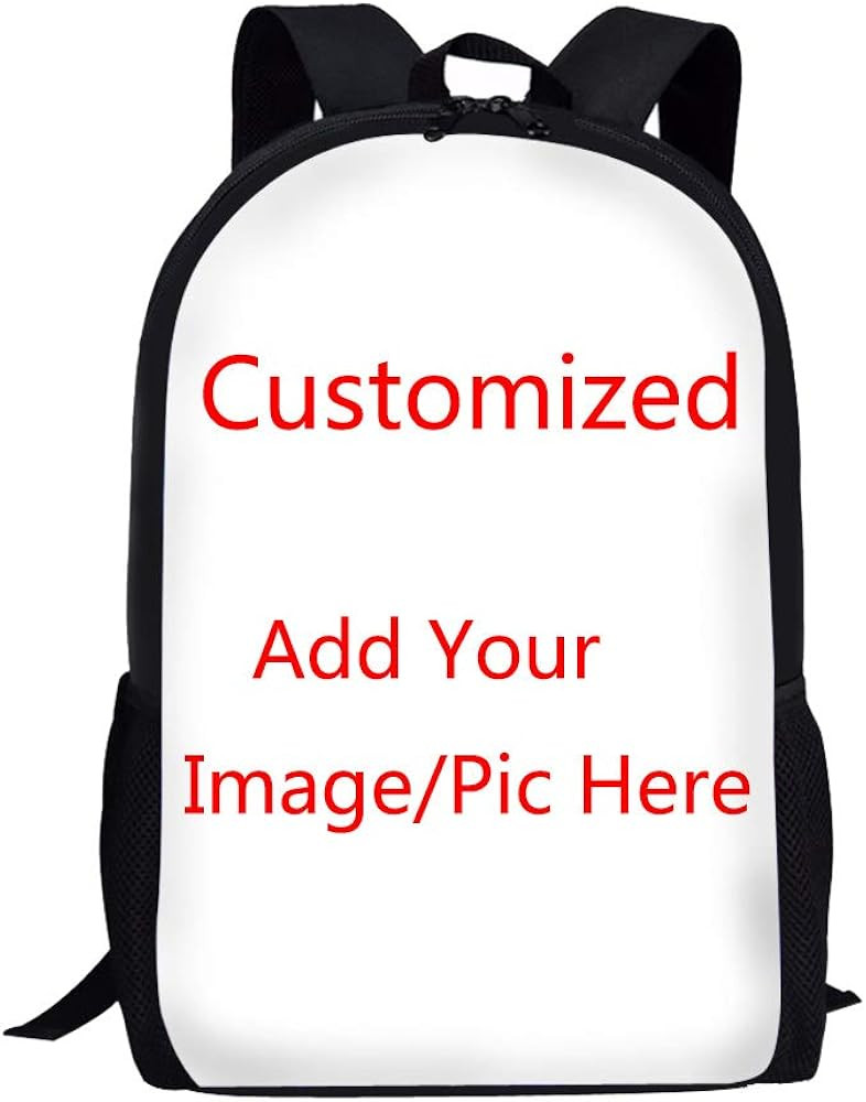 Custom Your Own Image Teens Girls Boys School Backpacks Large Capacity Shoulder Book Bags | Amazon (US)