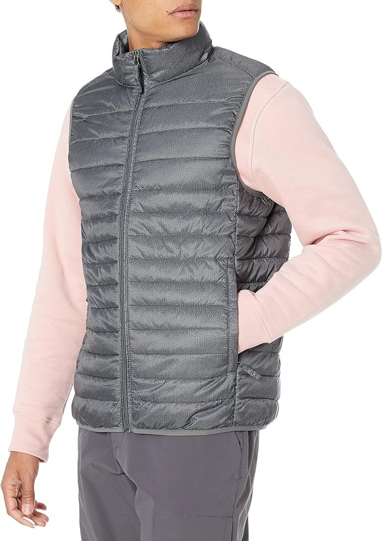 Amazon Essentials Men's Lightweight Water-Resistant Packable Puffer Vest | Amazon (US)