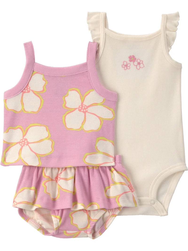Carter's Child of Mine Baby Girl Outfit Set, 3-Piece, Sizes 0/3-24 Months | Walmart (US)