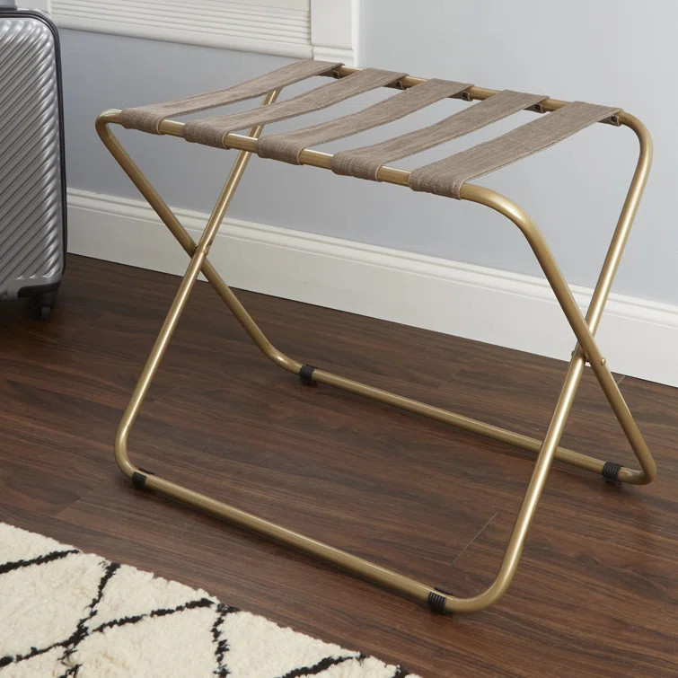 Rhys Folding Metal Luggage Rack | Wayfair Professional