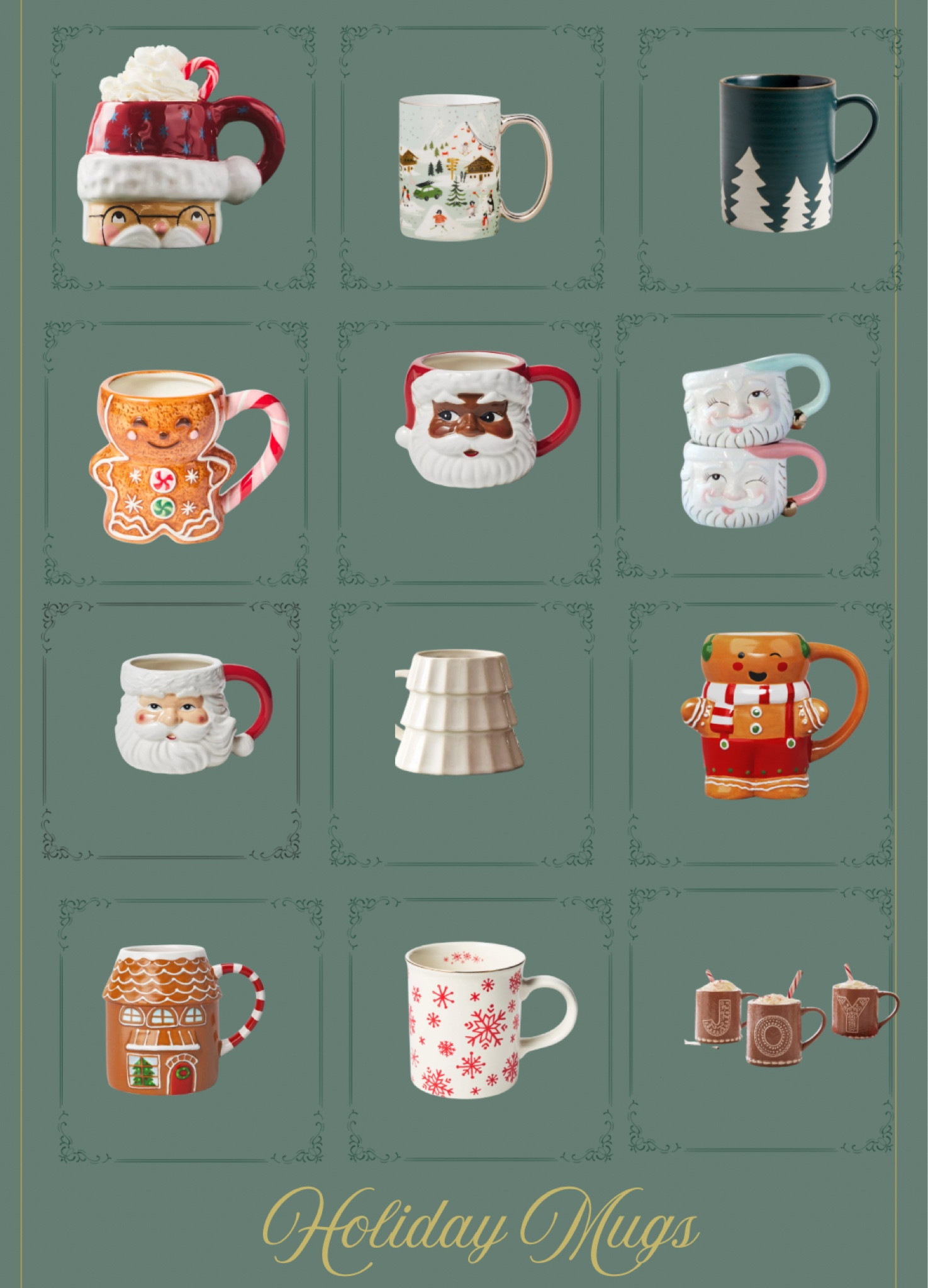 A roundup of our favorite Holiday Mugs and Christmas Mugs 

Santa mugs
Gingerbread mugs

Christmas Decor

#LTKFindsUnder50 #LTKHoliday #LTKGiftGuide