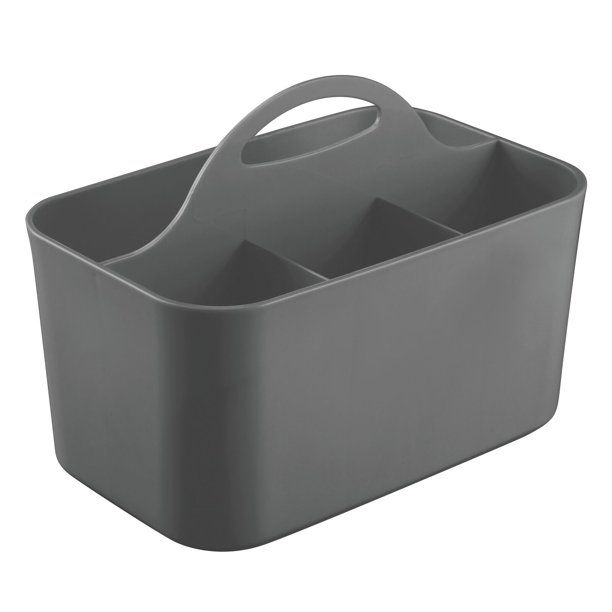 mDesign Small Plastic Shower/Bath Storage Organizer Caddy Tote with Handle for Dorm, Shelf, Cabin... | Walmart (US)