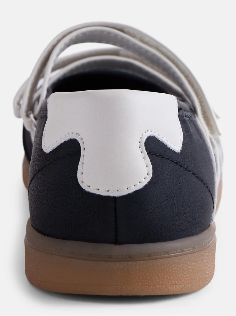 No Boundaries Women\u2019s Strappy Ballet Sneakers | Walmart (US)