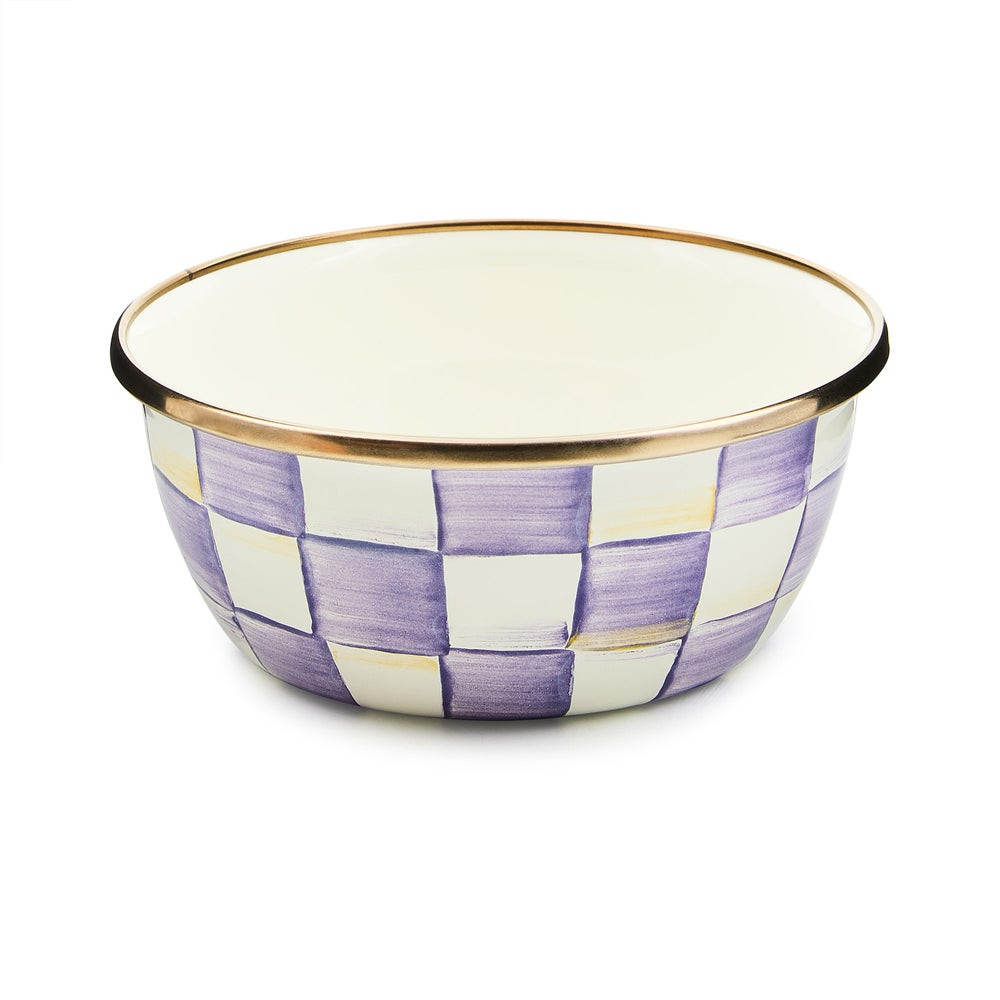 Violet Check Pinch Bowl | MacKenzie-Childs