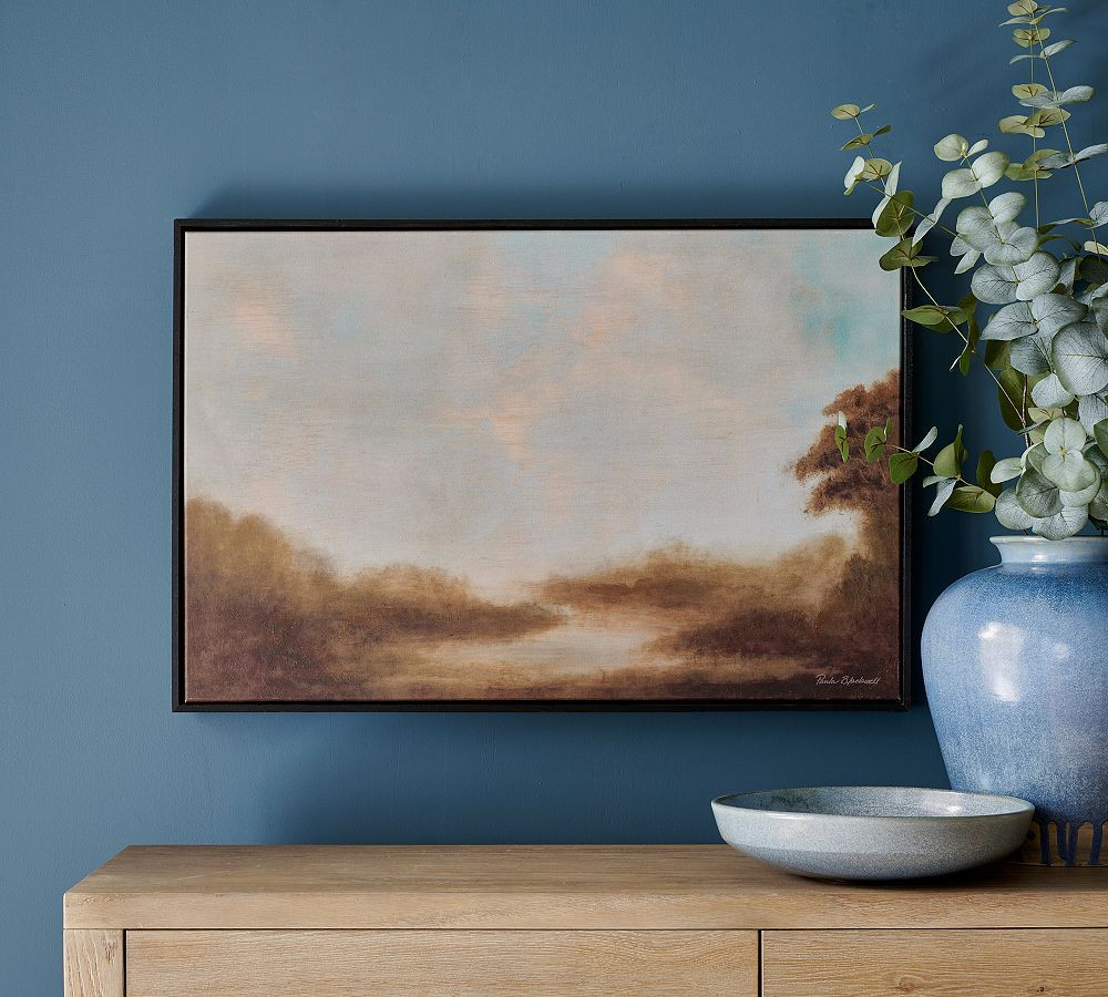 Winding Marsh Framed Canvas | Pottery Barn (US)