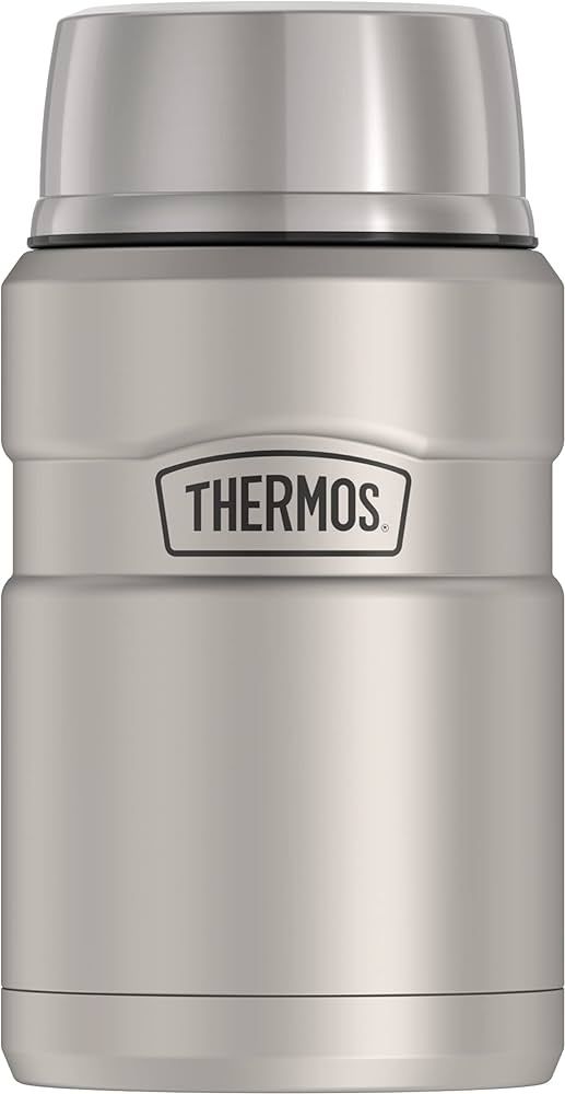 THERMOS Stainless King Vacuum-Insulated Food Jar, 24 Ounce, Matte Steel | Amazon (US)