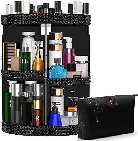 Makeup Organizer 360° Rotating Adjustable Make Up Storage | Amazon (US)