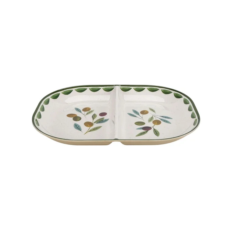 Better Homes & Gardens Olive Divided Tray in Beige - BPA Free, Dishwasher Safe | Walmart (US)