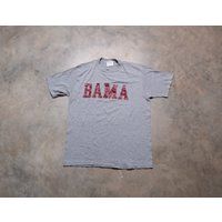 Vintage 80S Alabama University T-Shirt Crimson Tide Roll Bama College Football Tee Shirt S Small Hea | Etsy (US)