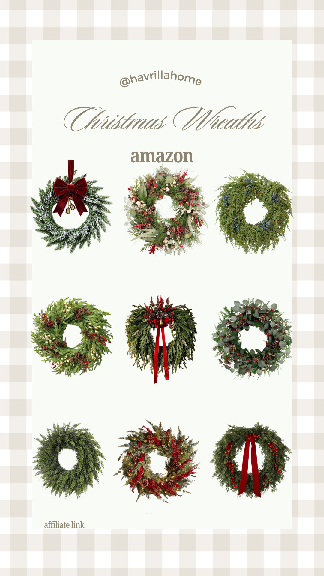 Amazon Christmas Wreaths: Amazon Christmas wreaths, Christmas wreath ideas, holiday wreaths, front door Christmas wreath, traditional Christmas wreath, red bow Christmas wreath, evergreen wreath, eucalyptus Christmas wreath, berry Christmas wreath, pinecone wreath, flocked Christmas wreath, classic Christmas decor, Christmas front door decor, outdoor holiday decor, Christmas greenery, Amazon holiday finds, affordable Christmas wreaths, festive front porch decor

#LTKSeasonal #LTKHome