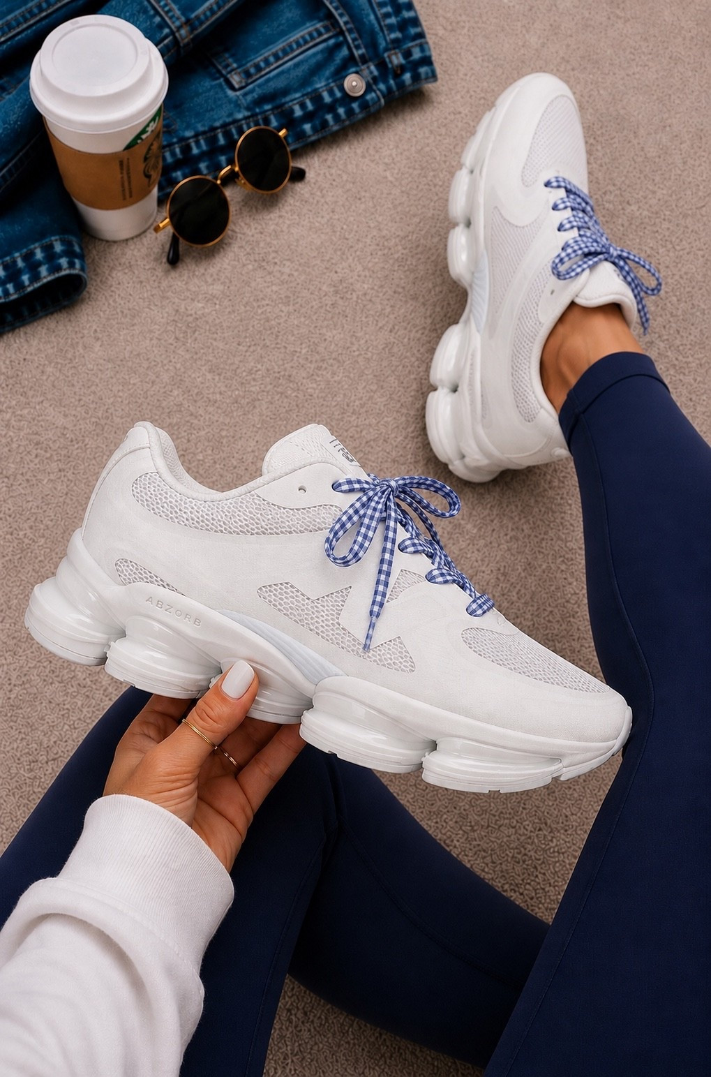 These New Balance Abzorb 2000 are not only new but $70 OFF!!! Add some cute gingham laces for that pop of color to your everyday outfits.

#LTKootd #LTKdayinmylife #LTKgrwm