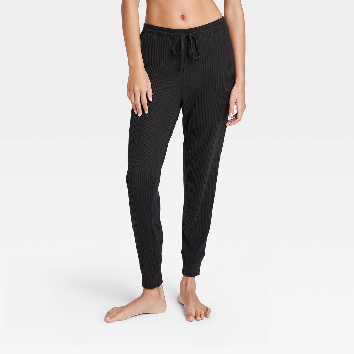 Women's Cozy Ribbed Lounge Jogger Pants - Colsie™ | Target