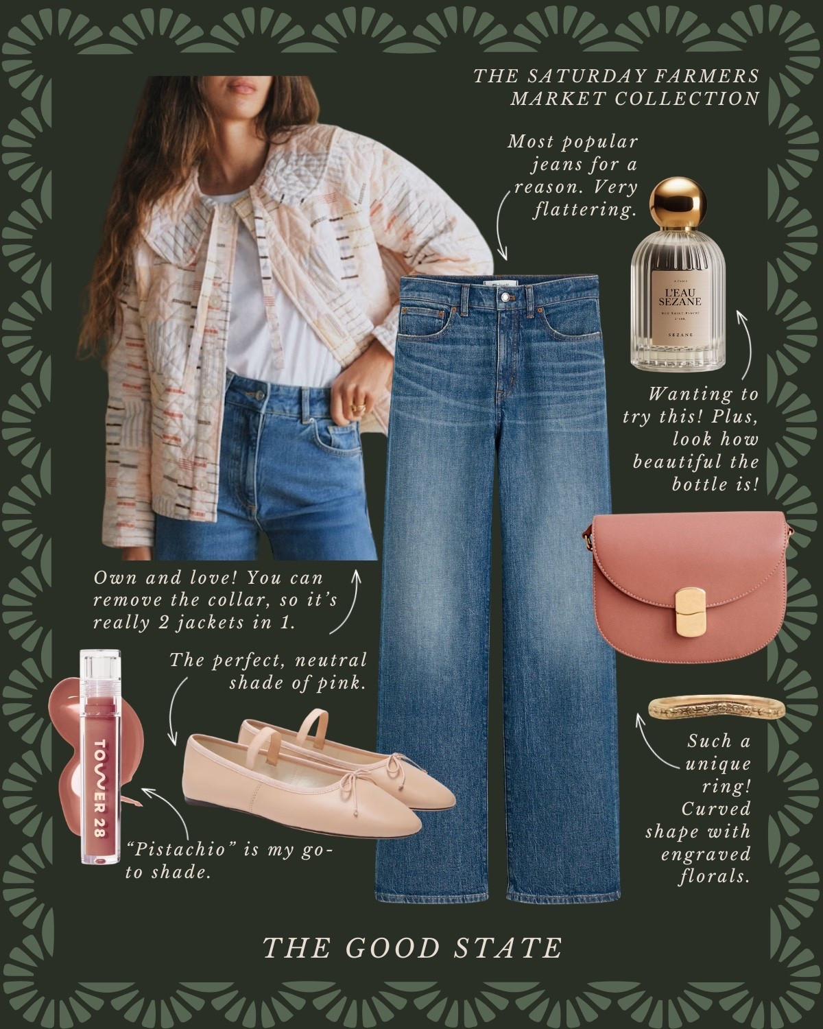 This is for all the Farmers Market girlies living their best and brightest life as the golden morning sunshine warms their face and a cool Spring breeze blows through their hair. This is for the girlies with a flaky, buttery croissant in one hand and a lavender matcha in the other. This is for the ones who wake up—sometimes earlier than they’d like to on the weekend—so they can have the first pick of produce and pastries at the local market. And because there’s just something magical and neighborly about a slow morning meandering at the market. This collection is for gingham lovers, floral wearers and those who love a well worn ball cap. For the ones who layer their quilted jacket (or a neck scarf) with everything and who aren’t afraid of a good denim on denim moment. For the ones who love pops of color as well as grounding earth tones. The ones who inspire ME to wear more prints and patterns. This is for the farmers market ladies who may or may not treat themselves to a little mid-day nap afterwards…followed by a picnic with all their market goodies and closest girlies of course. This collection is for you🍓


#LTKSpringSale #LTKootd #LTKSaleAlert