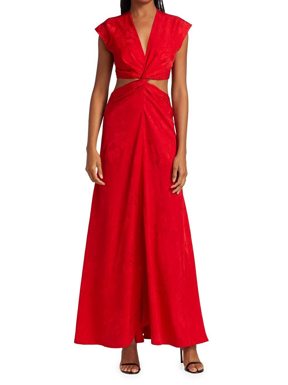 Pienza Floral Satin Maxi Dress | Saks Fifth Avenue