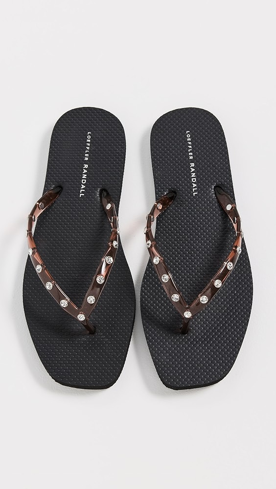 Taryn Crystal Jelly Flip Flops | Shopbop
