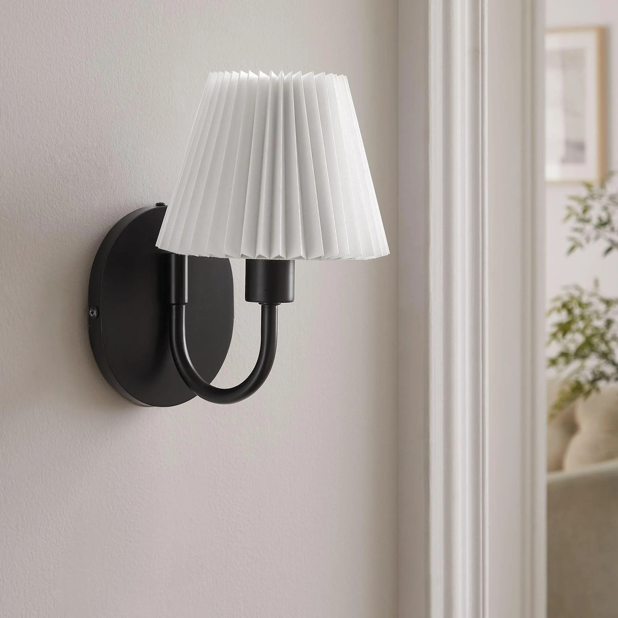 Modway Wave Wall Sconce, Black | Ashley