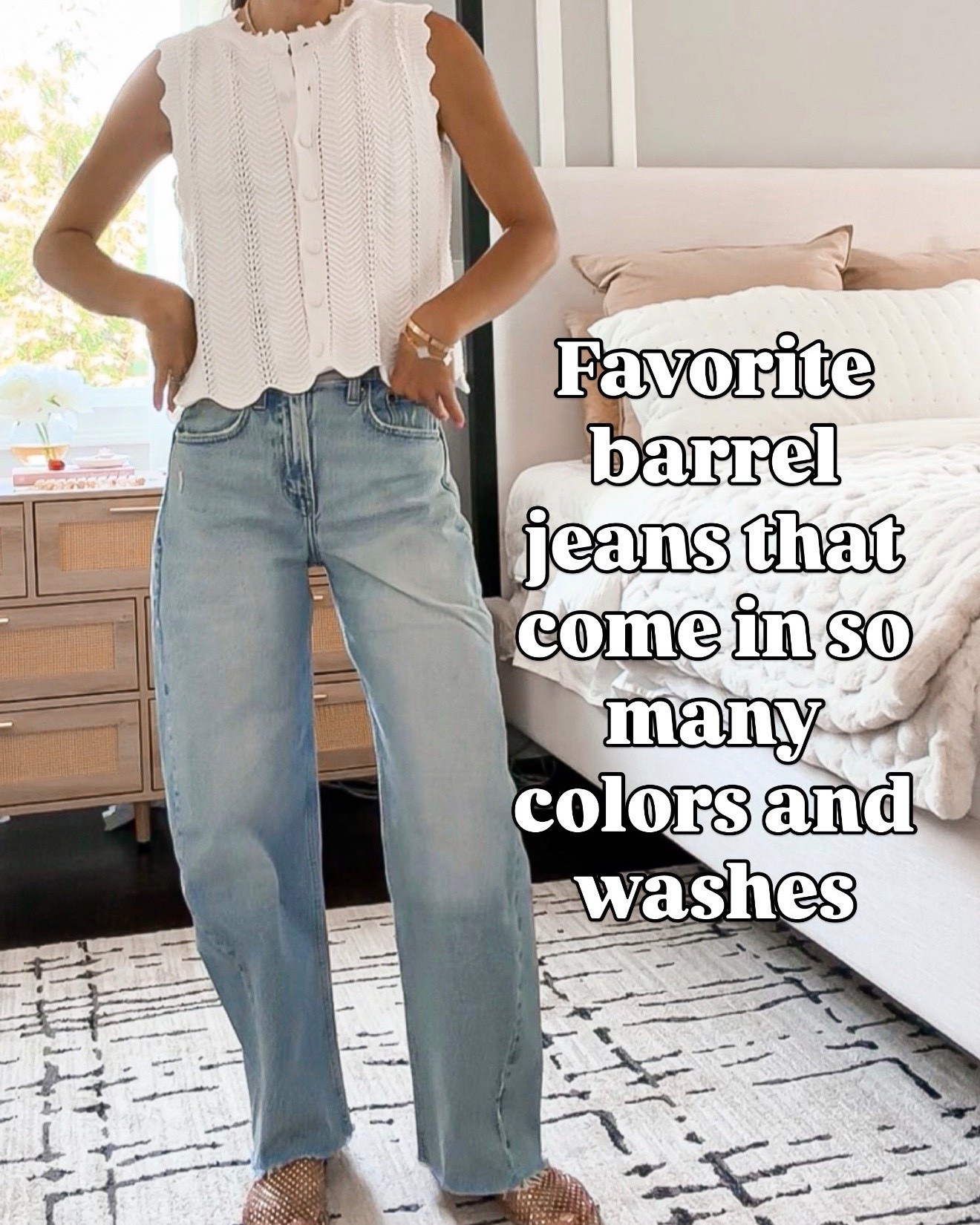 Before you buy another pair of jeans… 👀 these are the ones I keep reaching for again and again.

Wide leg, barrel, straight, cropped + some REALLY good under-$50 finds 🙌🏻 Basically my current denim cheat sheet going into fall. 🤎

#LTKOver40 #LTKSeasonal #LTKgrwm