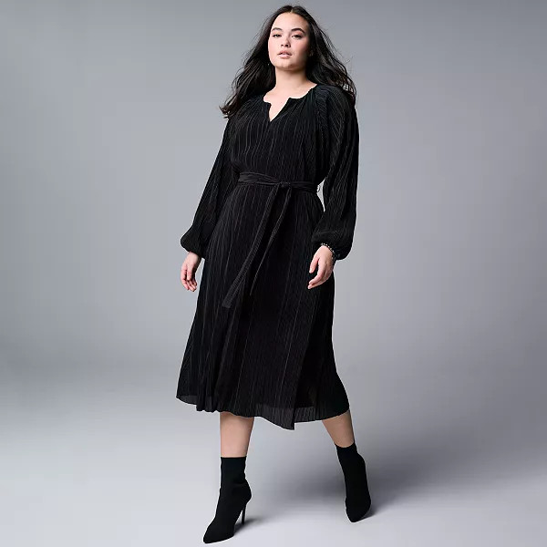 Women's LC Lauren Conrad Flowy Yoryu 3/4 Sleeve Maxi Dress | Kohl's