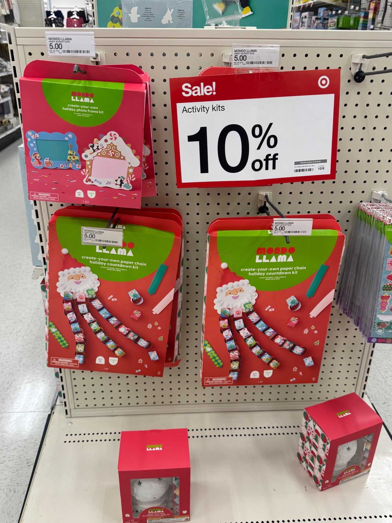 Targets holiday crafts for kids are 10% off!! The cutest selection, we love! 

#target #targetholiday #targetkids #holidaycrafts #kidsactivities #targetsale 

#LTKHoliday #LTKmomlife #LTKGiftGuide