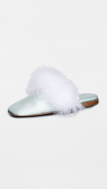 Manon Mules with Detachable Feathers | Shopbop